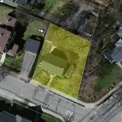 69 Fair Oaks Ave, Newton MA  02460-1218 aerial view