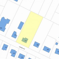 120 Adams Ave, Newton MA 02465-1004 plot plan