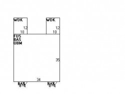 39 Crafts St, Newton MA  02458-1255 floor plan