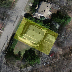 68 Evergreen Ave, Newton MA 02466-1703 aerial view