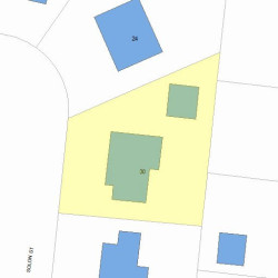30 Solon St, Newton MA  02461-1827 plot plan