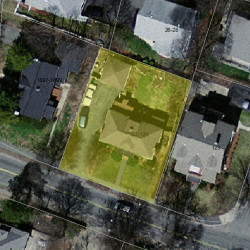 127 Auburn St, Newton MA 02466-2503 aerial view