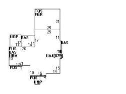 75 Dartmouth St, Newton MA 02465-2801 floor plan