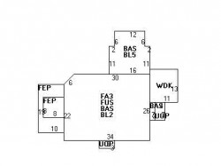 92 Carlton Rd, Newton MA 02468-1916 floor plan