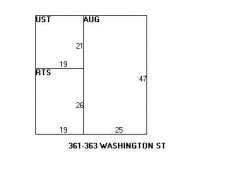 363 Washington St, Newton MA  02458-1535 floor plan