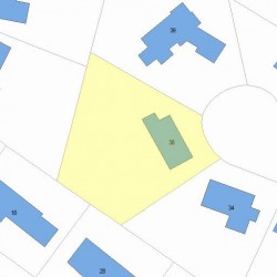 38 Cottonwood Rd, Newton MA  02459-3112 plot plan