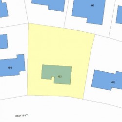 493 Crafts St, Newton MA 02465-1735 plot plan