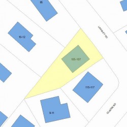 105 Langley Rd, Newton MA 02459-2062 plot plan