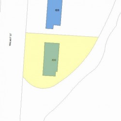 630 Walnut St, Newton MA 02460-2462 plot plan