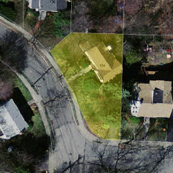134 Woodcliff Rd, Newton MA 02461-1846 aerial view