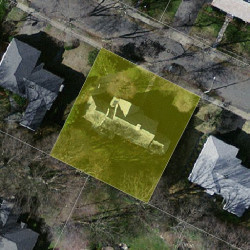 40 Littlefield Rd, Newton MA  02459-3011 aerial view