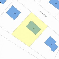 84 Larchmont Ave, Newton MA 02468-2014 plot plan