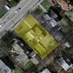 498 Watertown St, Newton MA  02460-1434 aerial view
