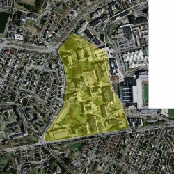 140 Commonwealth Ave, Newton MA 02465 aerial view