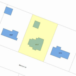 1717 Beacon St, Newton MA 02468-1401 plot plan