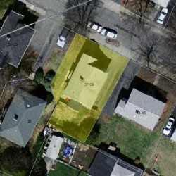 37 Underwood Ave, Newton MA  02465-1023 aerial view