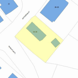 34 Jefferson St, Newton MA 02458-1710 plot plan