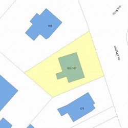 165 Langley Rd, Newton MA 02459-2328 plot plan