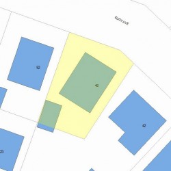 48 Eliot Ave, Newton MA 02465-1711 plot plan