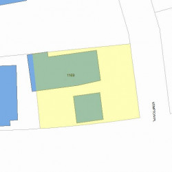 1169 Washington St, Newton MA 02465-2121 plot plan