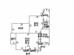 32 Bow Rd, Newton MA 02459-2513 floor plan
