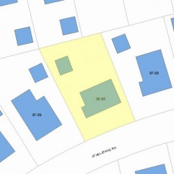 93 Athelstane Rd, Newton MA 02459-2422 plot plan