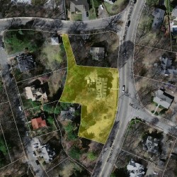 525 Walnut St, Newton MA  02460-2468 aerial view