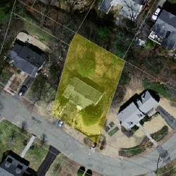 121 Day St, Newton MA 02466-2921 aerial view