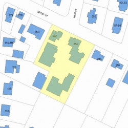 258 Derby St, Newton MA 02465-1044 plot plan