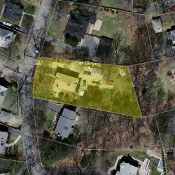 52 Williston Rd, Newton MA  02466-2270 aerial view
