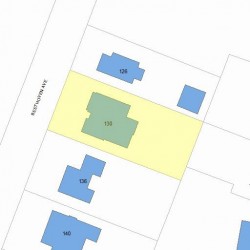 130 Beethoven Ave, Newton MA 02468-1728 plot plan