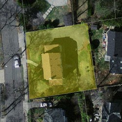 68 Walden St, Newton MA  02460-2121 aerial view