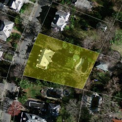 54 Hobart Rd, Newton MA 02459-1313 aerial view