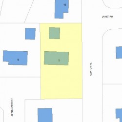5 Channing Rd, Newton MA 02459-1138 plot plan