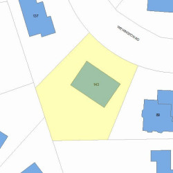 143 Withington Rd, Newton MA  02460-2037 plot plan