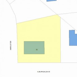 55 Auburndale Ave, Newton MA 02465-1403 plot plan