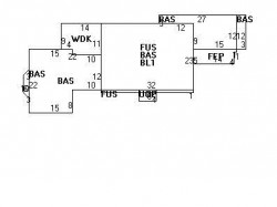 207 Franklin St, Newton MA 02458-2324 floor plan