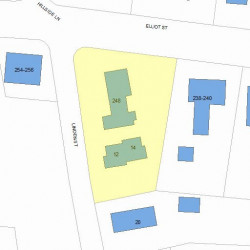 14 Linden St, Newton MA 02464-1412 plot plan