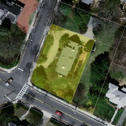 218 Beethoven Ave, Newton MA 02468-1749 aerial view