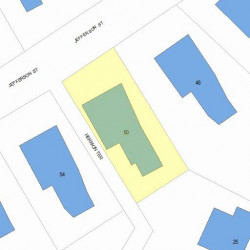 50 Jefferson St, Newton MA 02458-1747 plot plan