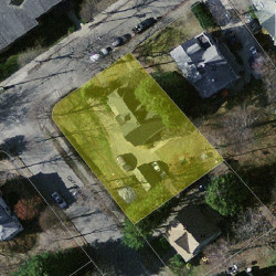 38 Paul St, Newton MA 02459-2451 aerial view