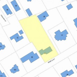 91 Temple St, Newton MA 02465-2306 plot plan