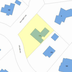 170 Collins Rd, Newton MA  02468-2204 plot plan