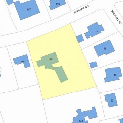 148 Highland Ave, Newton MA 02465-2510 plot plan