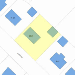 25 Payne Rd, Newton MA  02461-1816 plot plan