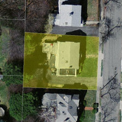 26 Charlotte Rd, Newton MA  02459-1708 aerial view