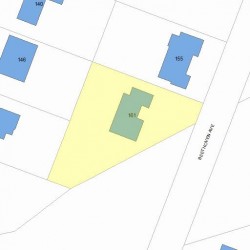 161 Beethoven Ave, Newton MA 02468-1731 plot plan
