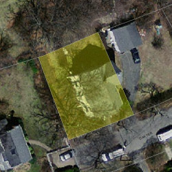 35 Oak Ter, Newton MA  02461-1409 aerial view