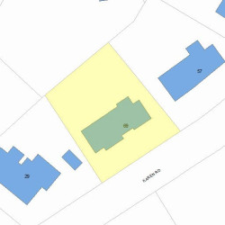 69 Karen Rd, Newton MA 02468-1123 plot plan
