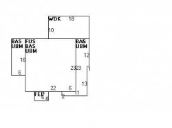 253 River St, Newton MA  02465-1435 floor plan
